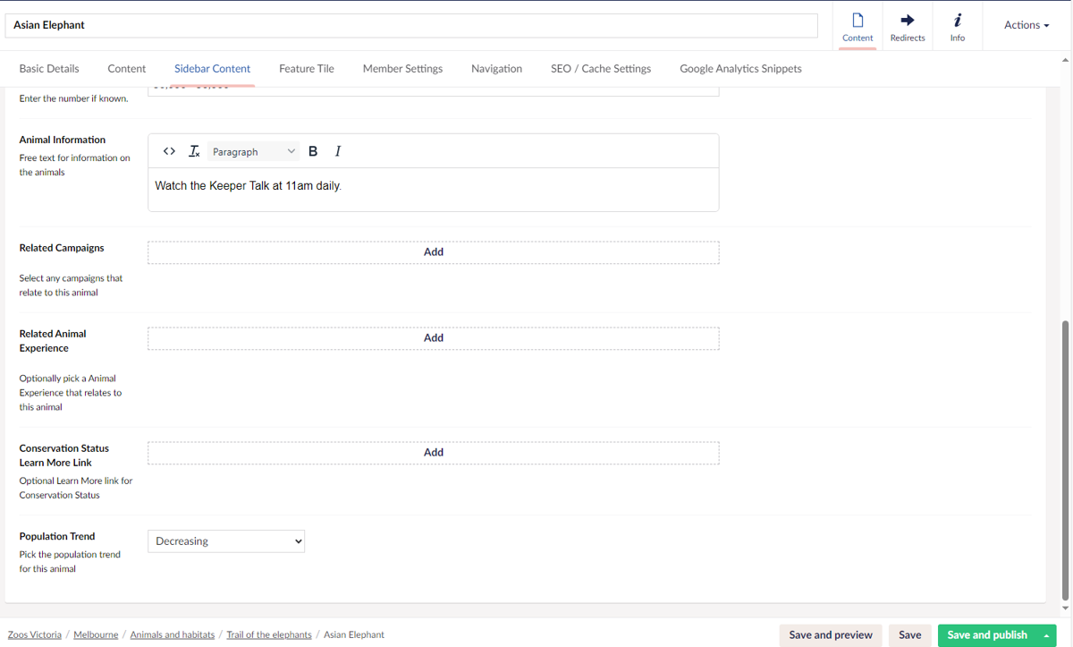 "Watch the Keeper Talk at 11 AM daily"; a screen-cap of an Umbraco submission form.