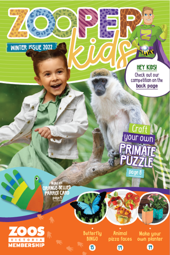 Front cover of Zooper Kids Winter 2022